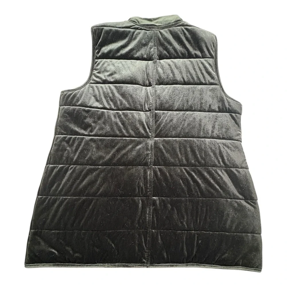 Reversible Baroque Tapestry Puffer Vest Black Gold —‎ Fits Like Large Unbranded